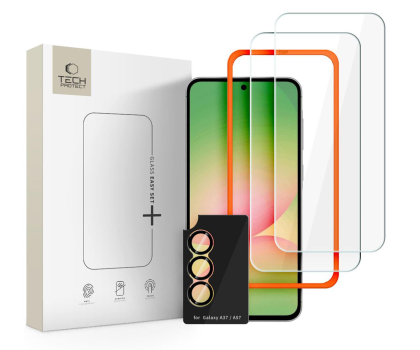 Szkło i folia ochronna Tech-Protect Easy Set+ 3-Pack Galaxy A37 5G Clear